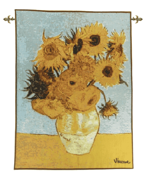 Van Gogh Sunflowers Loom Woven Tapestry - 65 x 50 cm (2'2