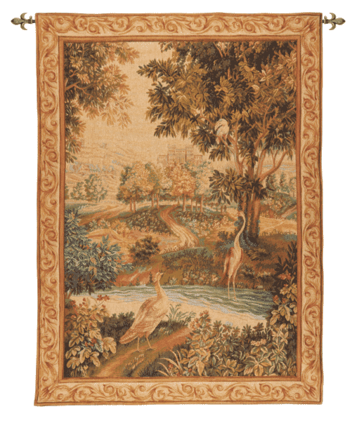 Verdure with Birds Loom Woven Tapestry - 150 x 108 cm (4’11” x 3’7”) - Requires Rod Size 3