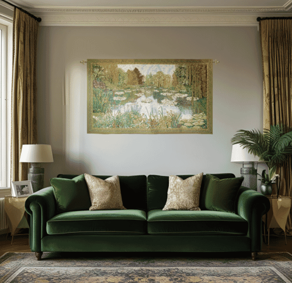 Lake Giverny by Monet Tapestry - 132 x 178 cm (4'4