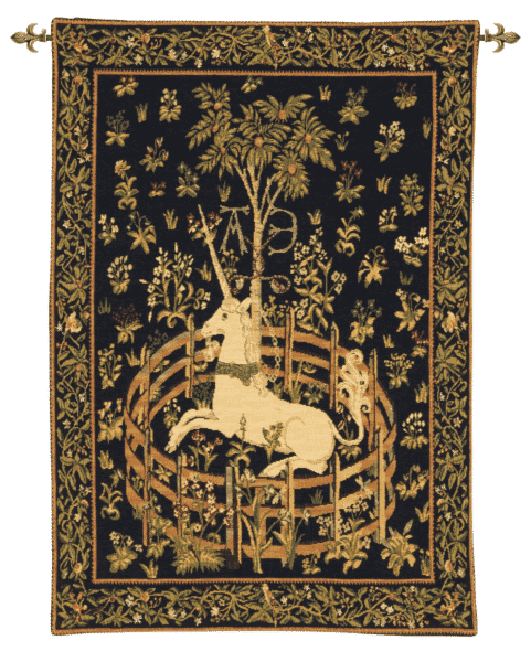 Captive Unicorn Loom Woven Tapestry - 70 x 49 cm (2′4