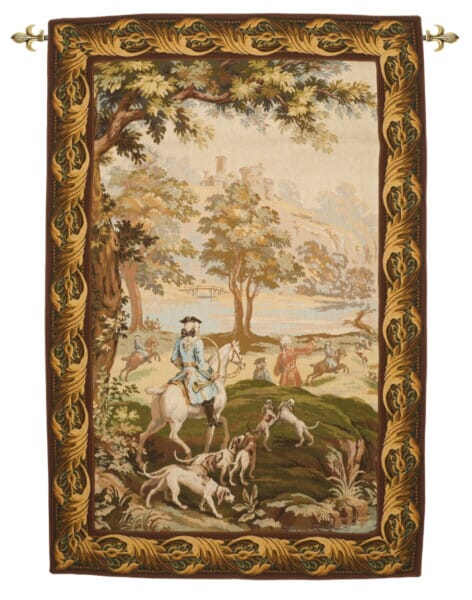 King on a Hunt Loom Woven Tapestry - 156 x 102 cm (5'1