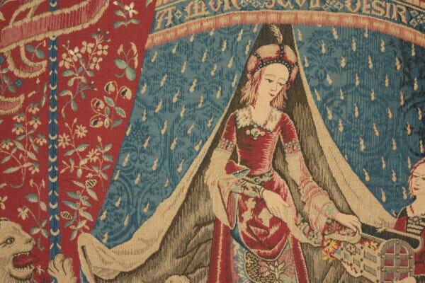 Lady with the Unicorn Loom Woven Tapestry - 212 x 275 cm (7'0