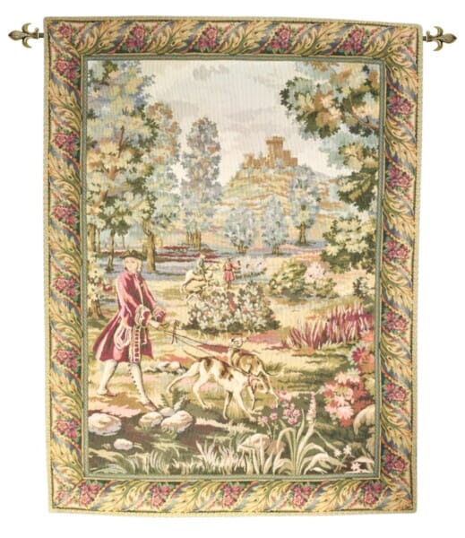 Country Huntsmen Loom Woven Tapestry - 117 x 88 cm (3'10