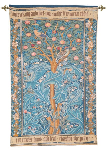 Morris Woodpecker Loom Woven Tapestry - 114 x 71 cm (3'9