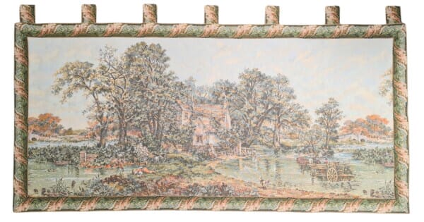 The Haywain on the River (With Loops) Loom Woven Tapestry - 94 x 173 cm (3'1
