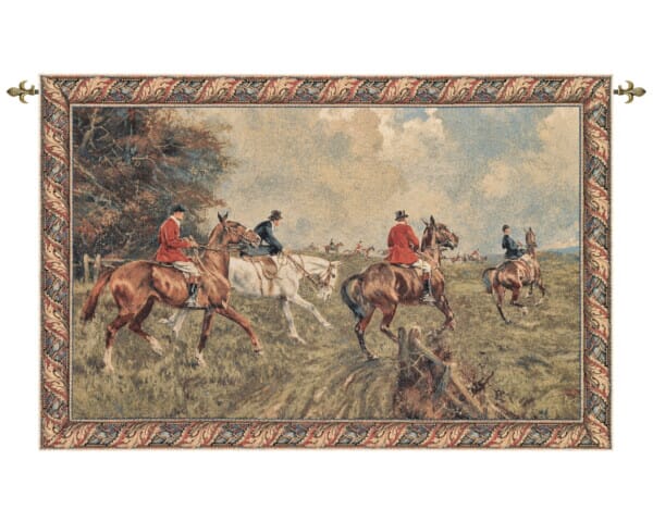English Hunt Loom Woven Tapestry - 110 x 156 cm (3’7” x 5’1”) - Requires Rod Size 4