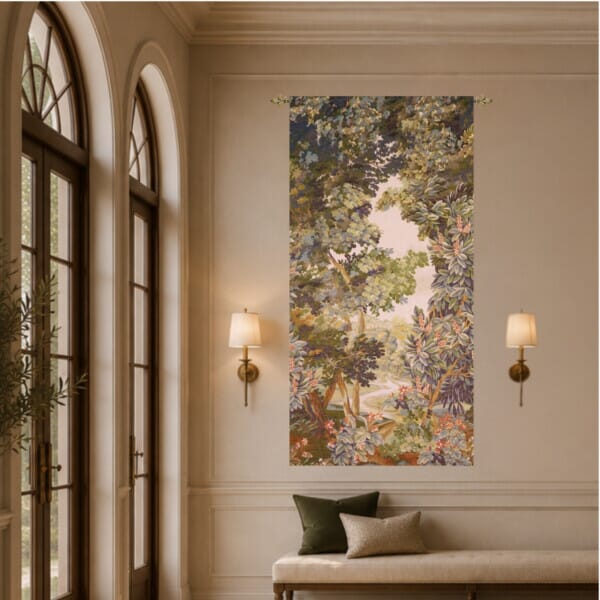 Verdure Beauvais Loom Woven Woolblend Tapestry - 2 Sizes Available