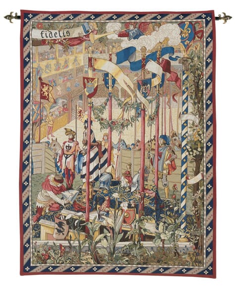 The Jousting Arena Loom Woven Tapestry - 183 x 132 cm (6'0