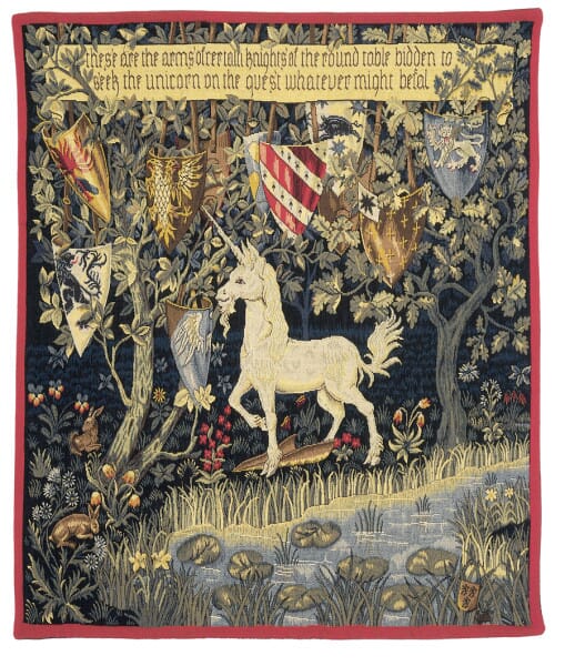 The Quest for the Unicorn Loom Woven Tapestry - 2 Sizes Available