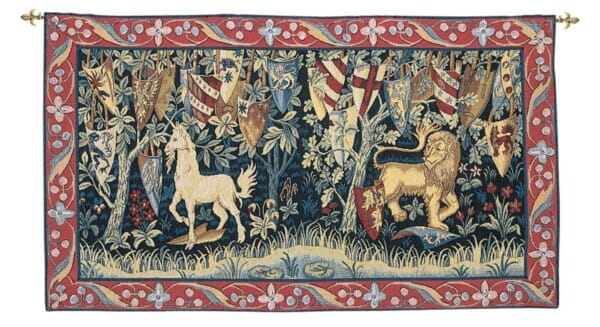 Knights of King Arthur (Without Loops) Loom Woven Tapestry - 55 x 100 cm (1'10