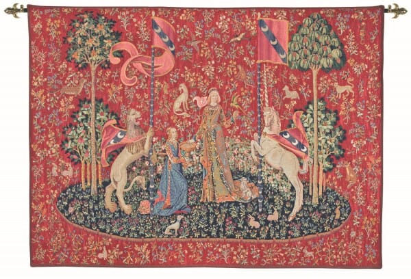 Lady with the Unicorn - Taste Loom Woven Tapestry - 122 x 165 cm (4'0