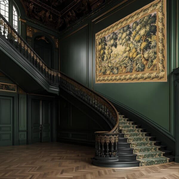 Verdure Audenarde Loom Woven Tapestry - 230 x 405 cm (7'7