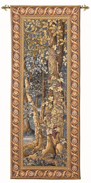 Wild Vine Portiere Loom Woven Tapestry - 170 x 66 cm (5'7