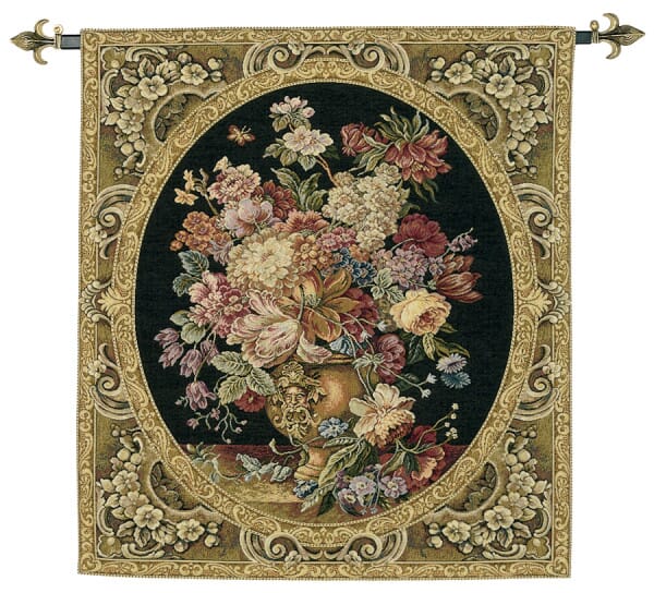 Floral Bouquet Loom Woven Tapestry - 75 x 65 cm (2'6
