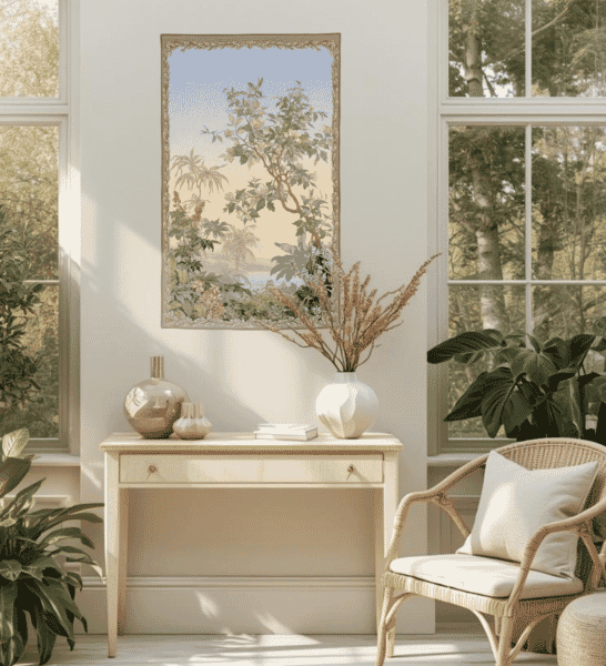 The Magnolia Tree Loom Woven Tapestry - 142 x 86 cm (4'8