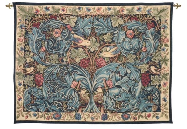 Vine & Acanthus Loom Woven Tapestry - 175 x 264 cm (5'9