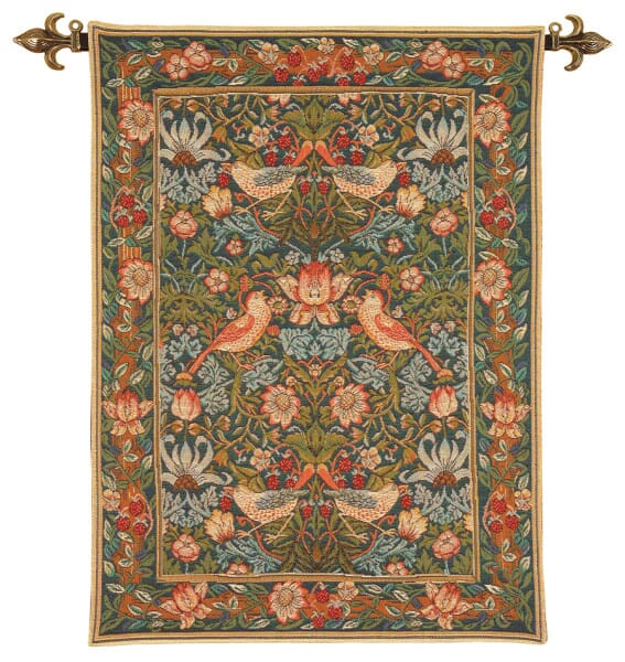 Strawberry Thief Loom Woven Tapestry - 2 Sizes Available