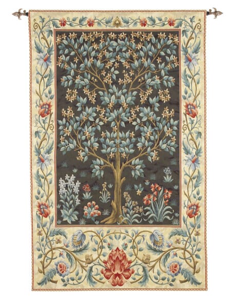Tree of Life - Dark Loom Woven Tapestry - 3 Sizes Available