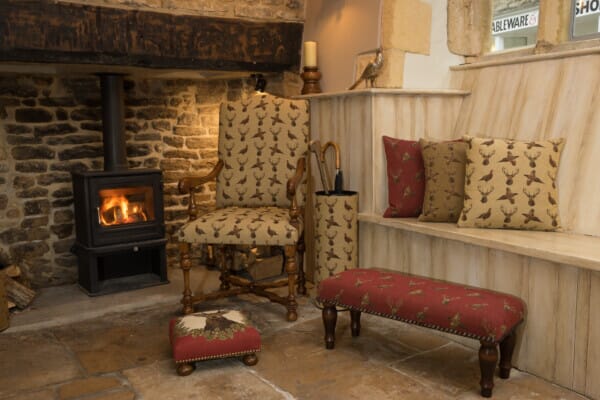 Highland Claret Narrow Stool