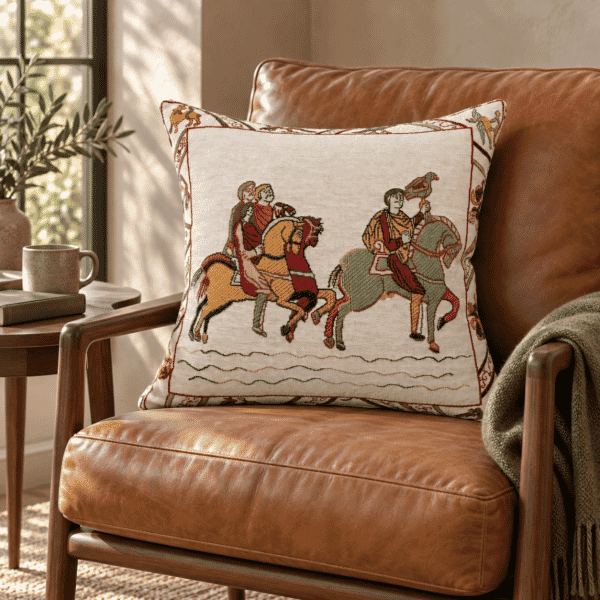 Bayeux - Falconer Tapestry Cushion - 43x43cm (17