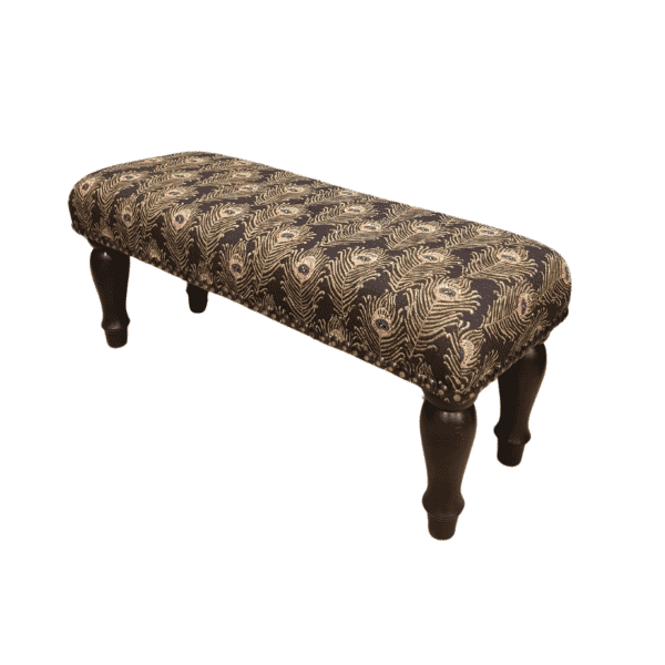 Peacock Feathers Narrow Stool