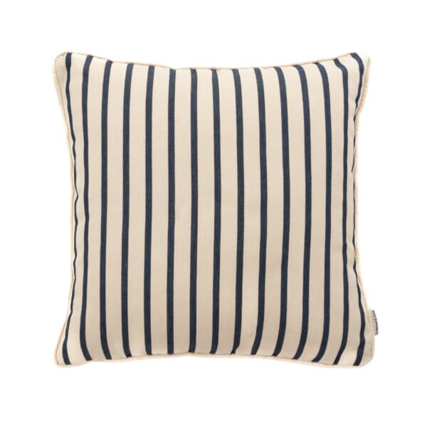 Pair of Ocean Stripe Regular Piped Woven Outdoor Cushions - 42 x 42 cm (17