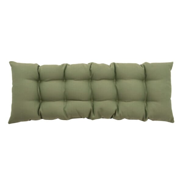 Olive Stripe Woven Outdoor Bench Cushion - 40 x 110 cm (16