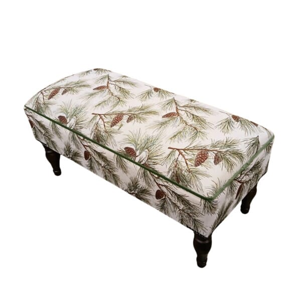 Pine Cones Tapestry Ottoman Stool