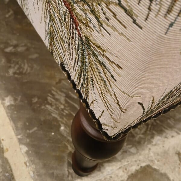 Pine Cones Tapestry Ottoman Stool