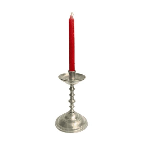 Pewter Candlestick Holder - Approx. H.23 x W.13.5 cm - Last Piece Remaining!