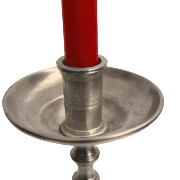 Pewter Candlestick Holder - Approx. H.23 x W.13.5 cm - Last Piece Remaining!