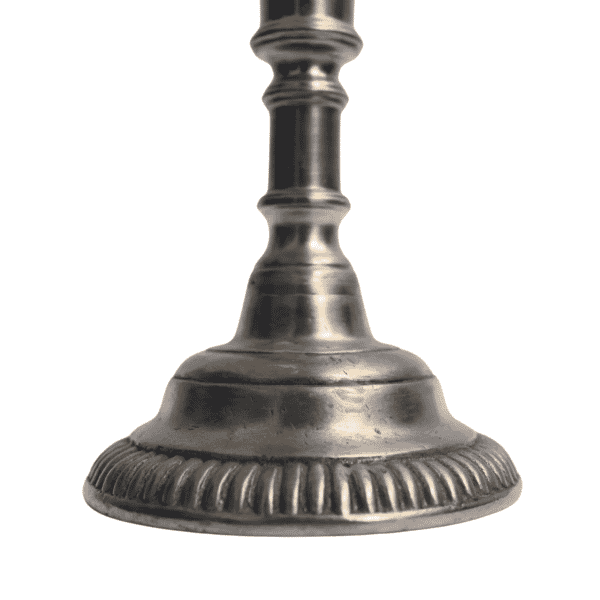 Pair of Pewter Candlestick Holders - Approx. H.15.5 x W.10 cm - Last Pieces Remaining!