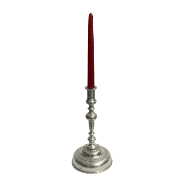 Pair of Pewter Candlestick Holders - Approx. H.27 x W.14 cm - Last Pieces Remaining!