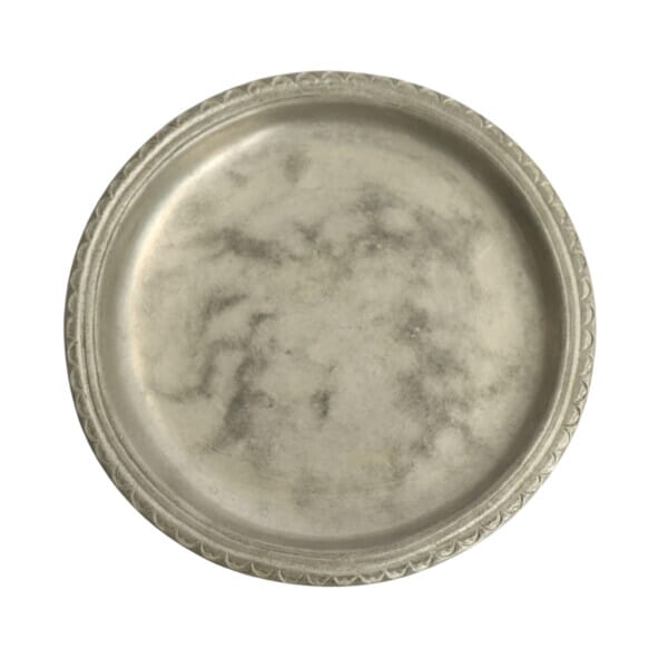 Engraved Pewter Coaster - Approx. H.1 x Dia.12 cm - Last Piece Remaining!