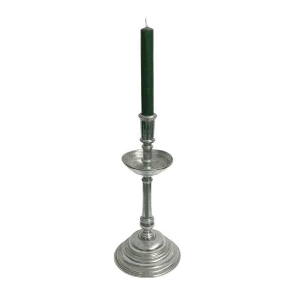 Pewter Candlestick Holder - Approx. H.31 x W.14 cm - Last Piece Remaining!