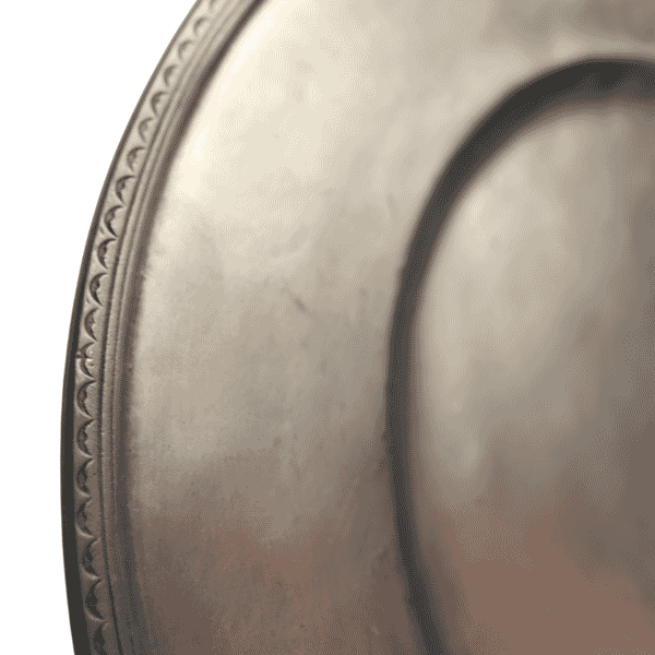 Decorative Pewter Charger - Approx. H.1 x Dia.32 cm - Last Piece Remaining!