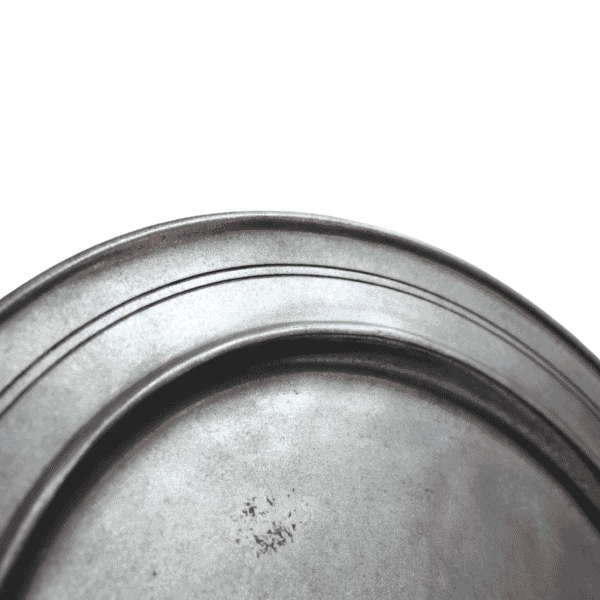 Decorative Pewter Plate - Approx. H.1 x Dia.31 cm - Last Piece Remaining!