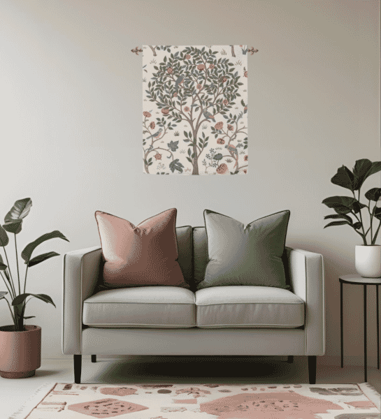 Kelmscott Tree Printed Tapestry - 75 x 61 cm (2'6