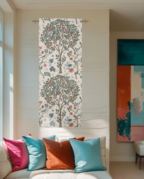 Kelmscott Tree Portiere Printed Tapestry - 152 x 60 cm (5'0
