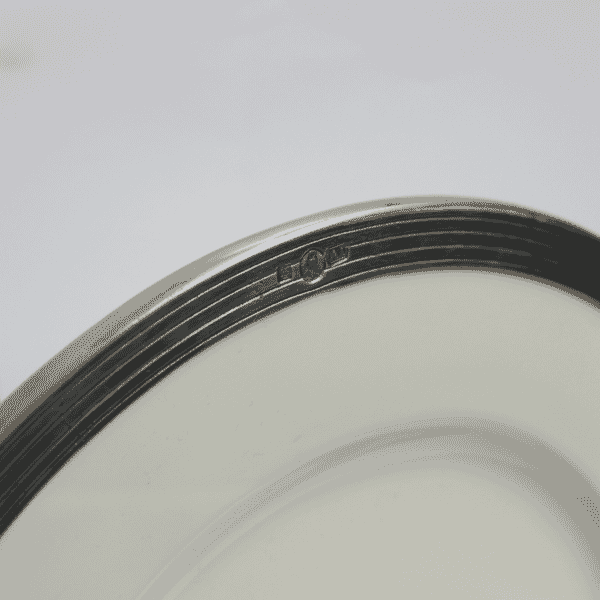 Pewter & Ceramic Plate - Approx. Dia.32 x H.2.5 cm - Last Piece Remaining!