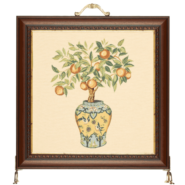 Orange Tree Vase Tapestry Firescreen