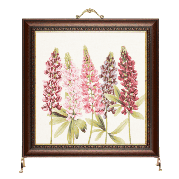 Lupins Tapestry Firescreen