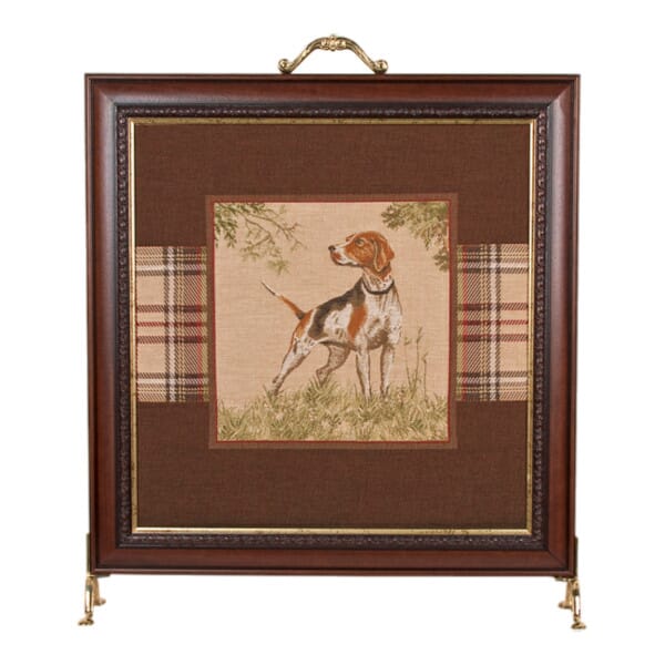 Pointer Tapestry Firescreen