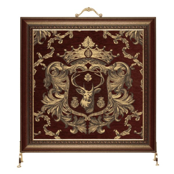 Regal Stag Red Tapestry Firescreen