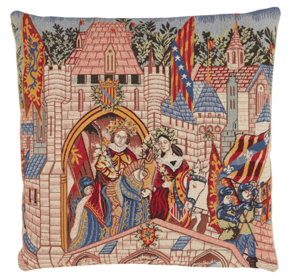 King Arthur at Camelot Tapestry Cushion - 55 x 55cm