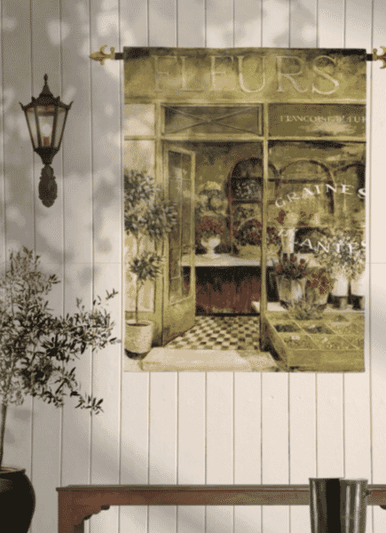 Fleurs du Jardin Loom Woven Tapestry - 133 x 97 cm (4'5