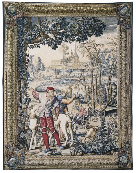 La Battue Silkscreen Tapestry - 180 x 139 cm (5'11