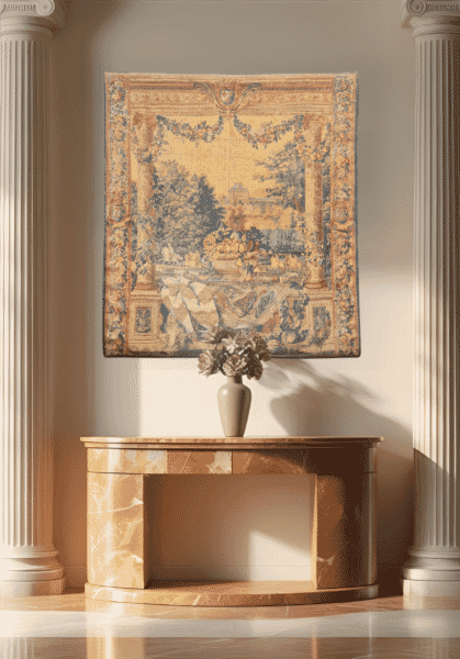 Chateau de Versailles Silkscreen Tapestry - 173 x 147 cm (5'8