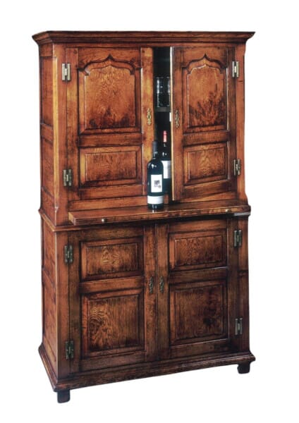 Pippy Oak Wine Cabinet - H.168 x W.104 x D. 49 cm - Last Piece Remaining!
