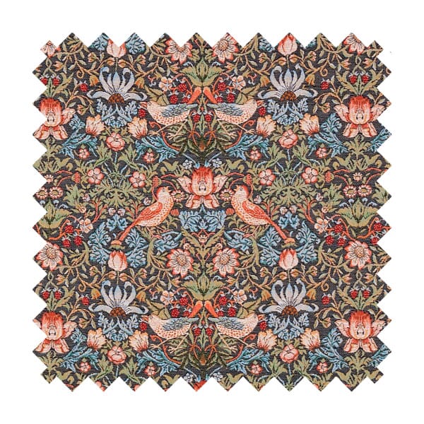 Strawberry Thief - Charcoal Tapestry Fabric